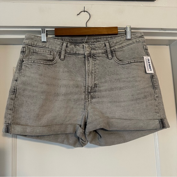 Old Navy Shorts Womens 14 OG Straight high Rise Secret Smooth Pockets - Picture 3 of 10